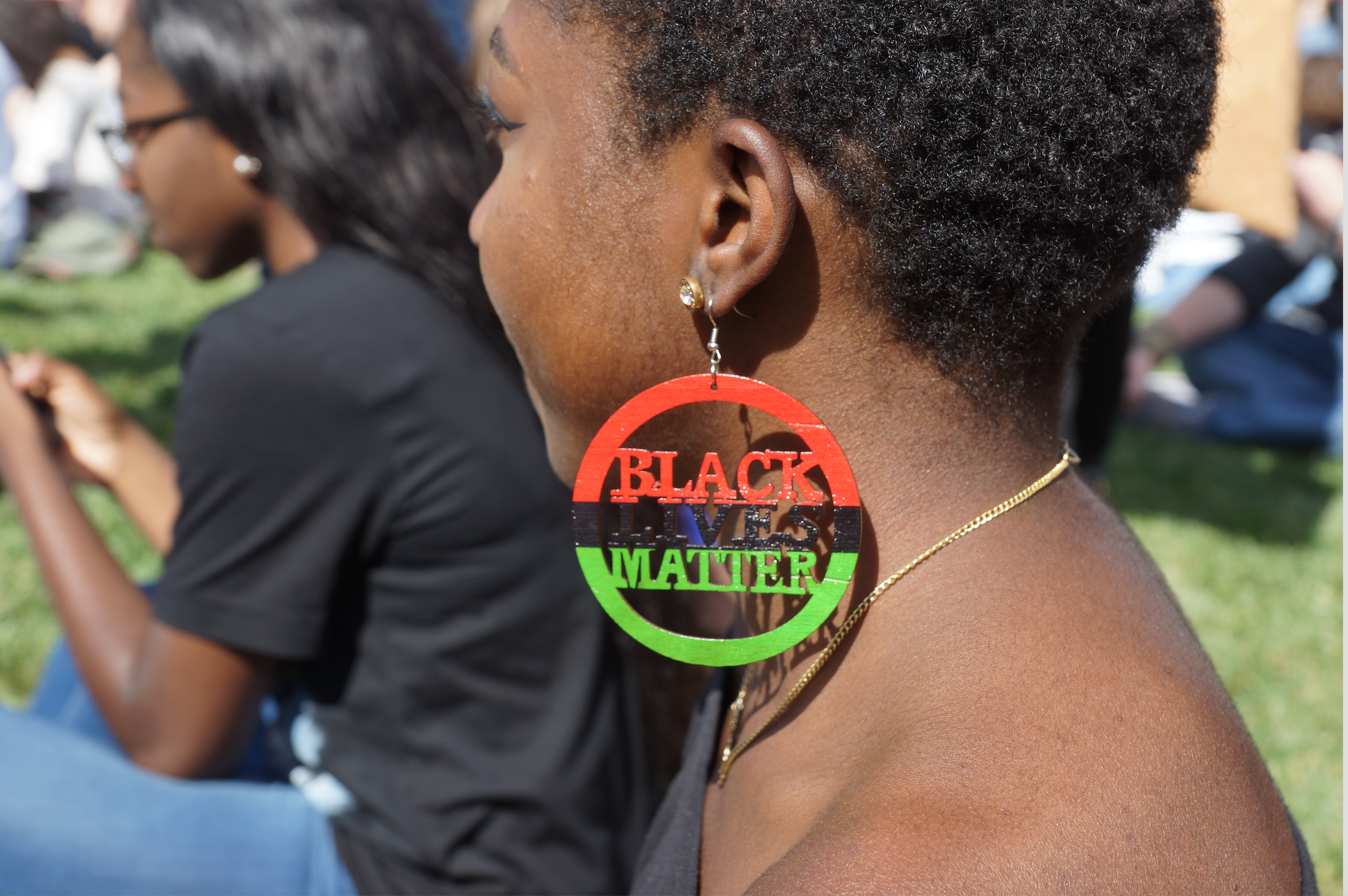Protestors rally for racial justice and black women’s rights